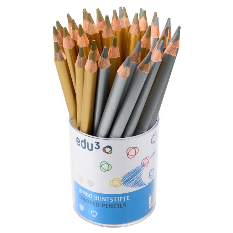 EDU Jumbo Tri, 36 Stk. — gold + silber