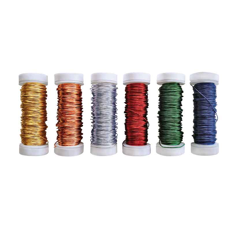 Basteldraht 6 x 10 m / 0,30mm — sortiert