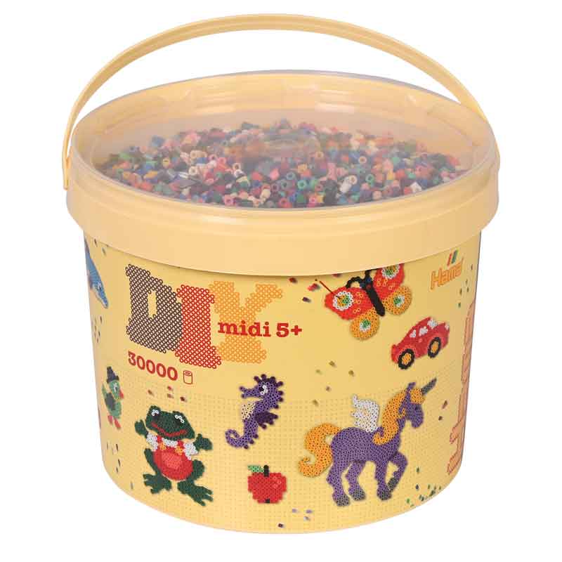 Hama - Bügelperlen, 30.000 Stk. — opak gemischt