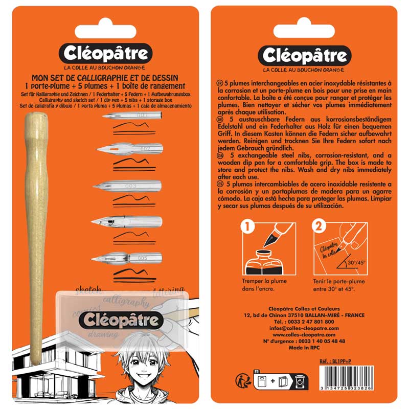 Kalligraphie und Zeichenset