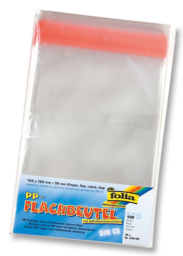 Flachbeutel, 100 Stk. — transparent