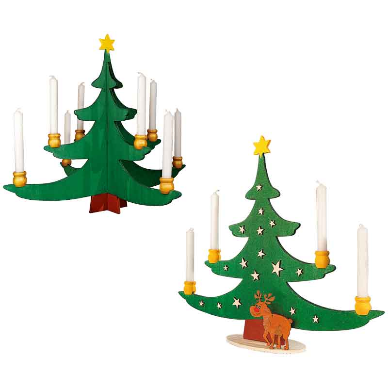 Baumkerzen 10 cm / 20 Stk. — weiß