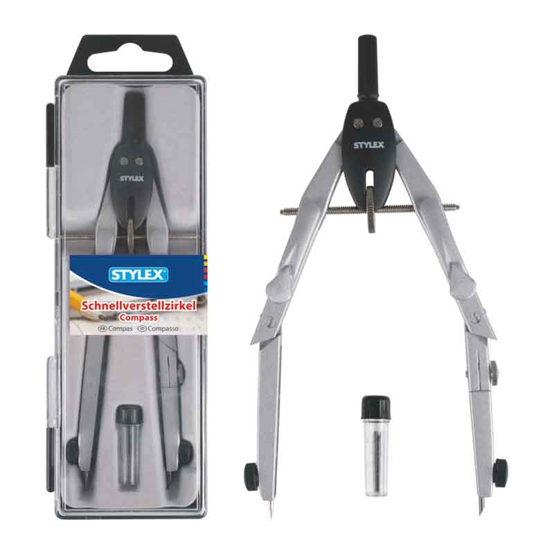 Schnellverstell - Zirkel — mit Hebelmechanik