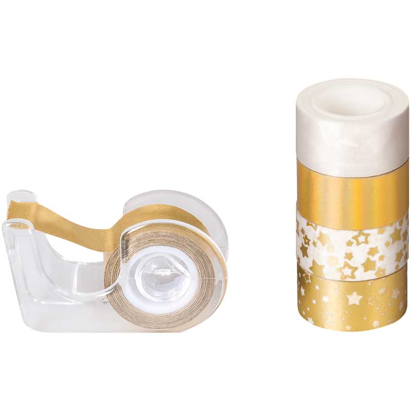 Deko Tapes Mini / 5 Stk - gold