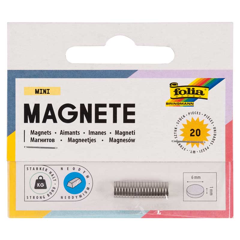 Magnete 6 x 2,8 mm/ 6 Stk.