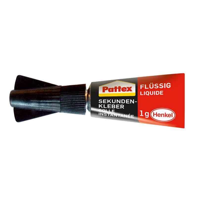 Pattex Sekunden - Kleber, 3 x 1 g