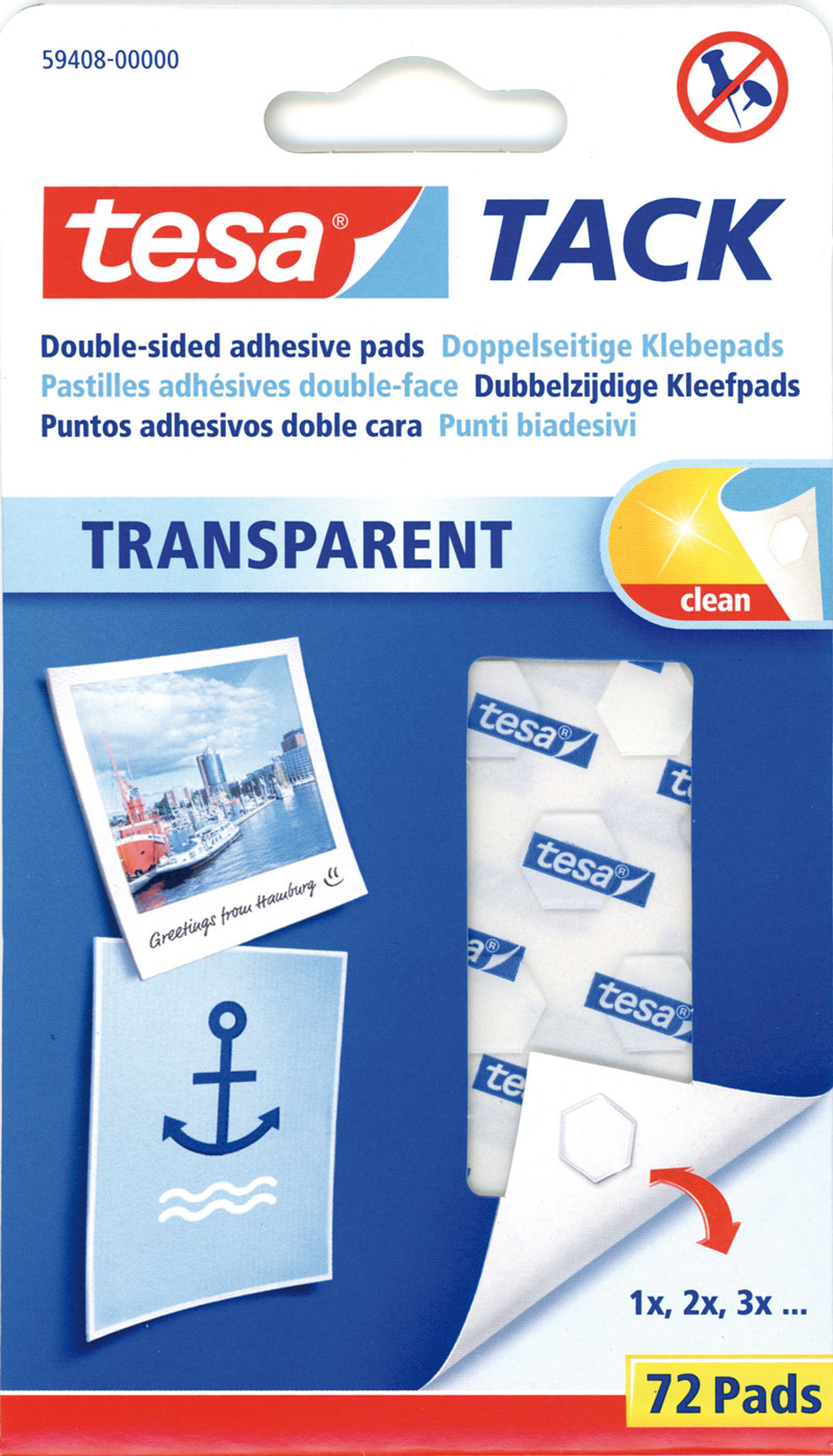 tesaTack Klebepads, 72 Stk. — 1,2 x 1,1 cm