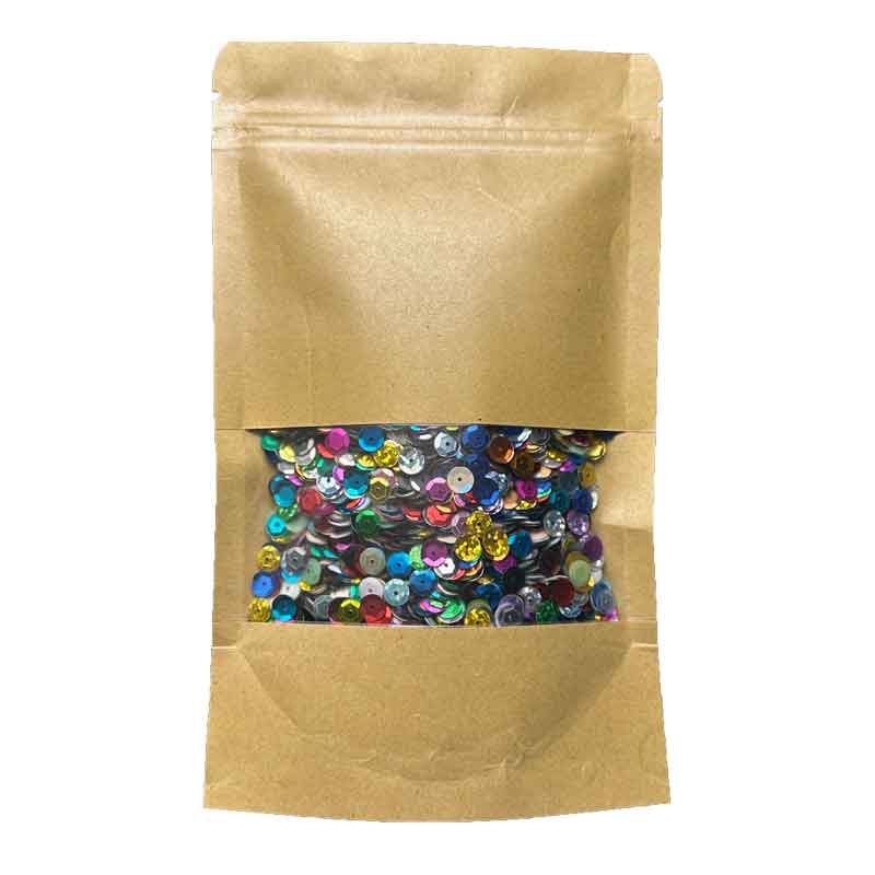 Pailletten rund 6 mm, 100 g — bunt