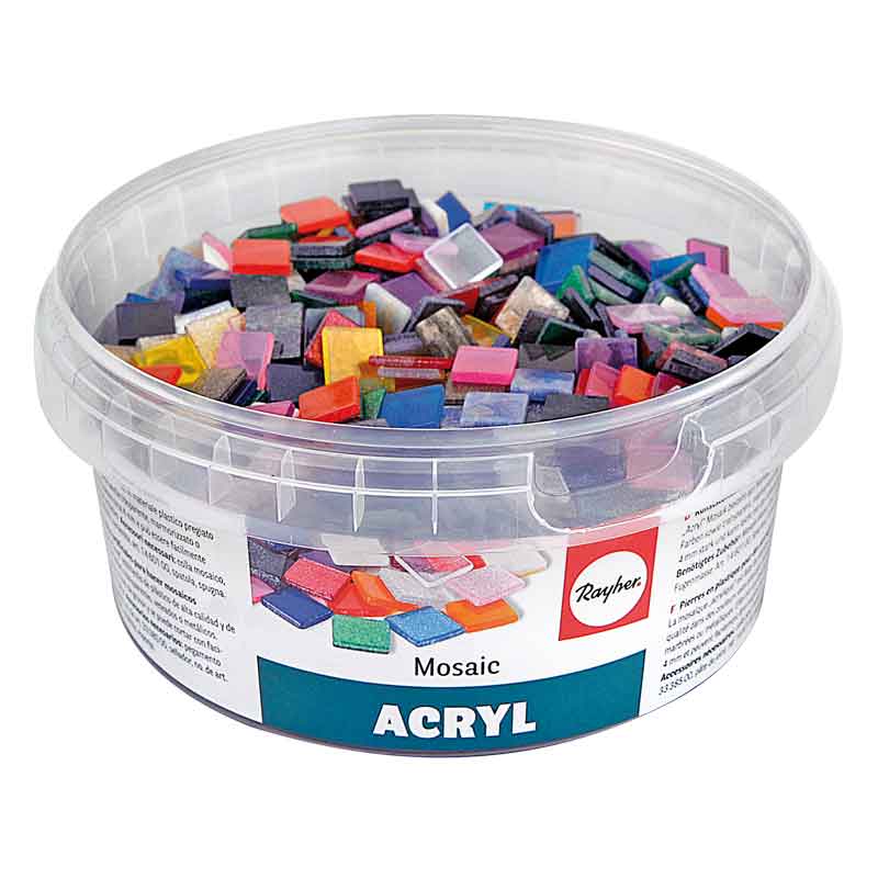 Acryl Mosaik, 300 g — transparent