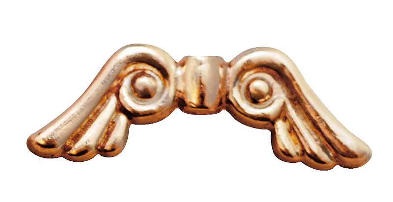 Metallflügel 15 mm, 100 Stk — altsilber