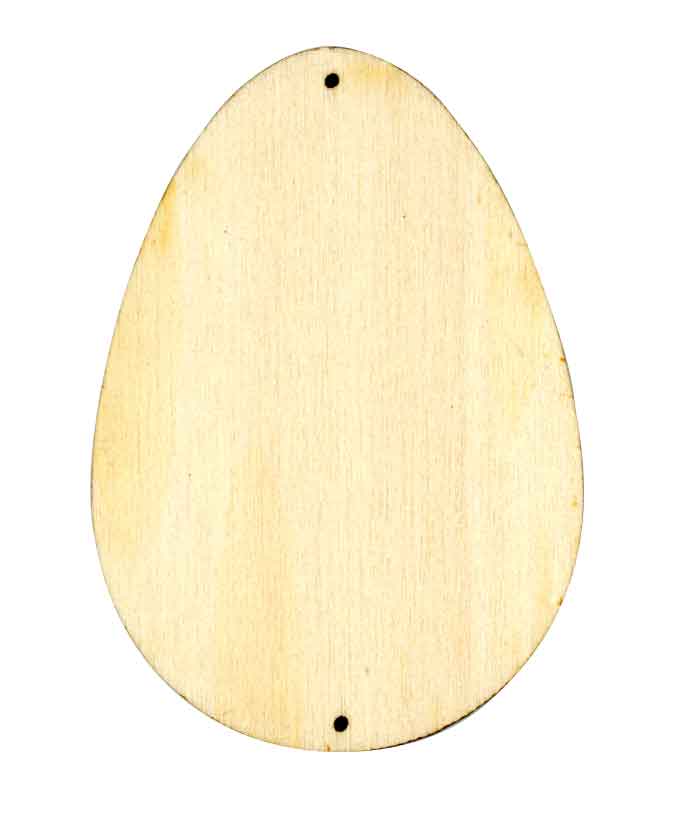 Holz Eier, 10 Stk. — 6 cm