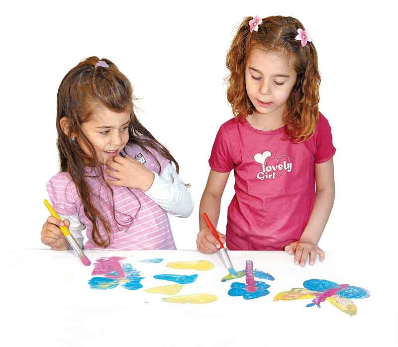 GIOTTO BEBÈ - Super Paint-Set, 8x 250 ml  - farbig sortiert — farbig sortiert