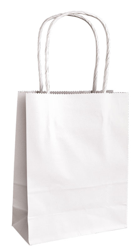 Kleine Papiertaschen, 12 x 15 cm, 20 Stk. — weiß