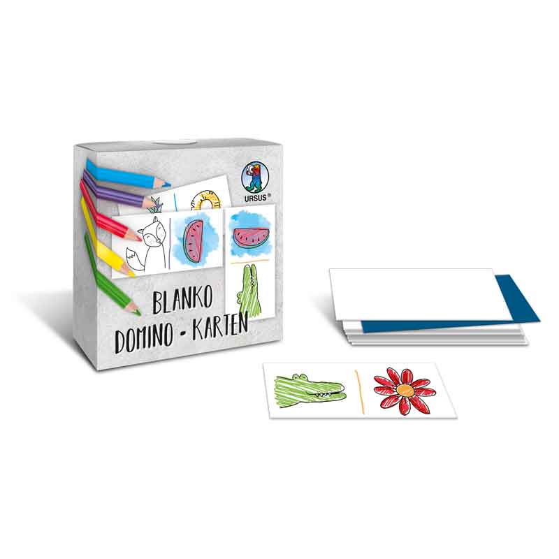 Blanko Domino Karten, 60 Stk.