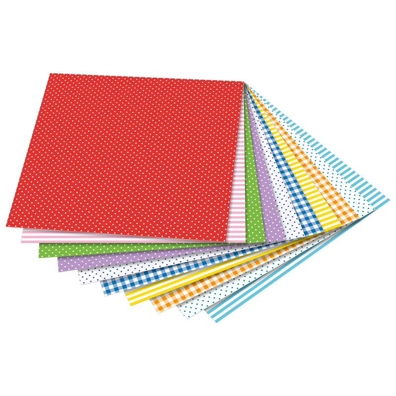 Faltblätter "Basic Intensiv" 15 x 15 cm / 50 Stk. — sortierte Motive