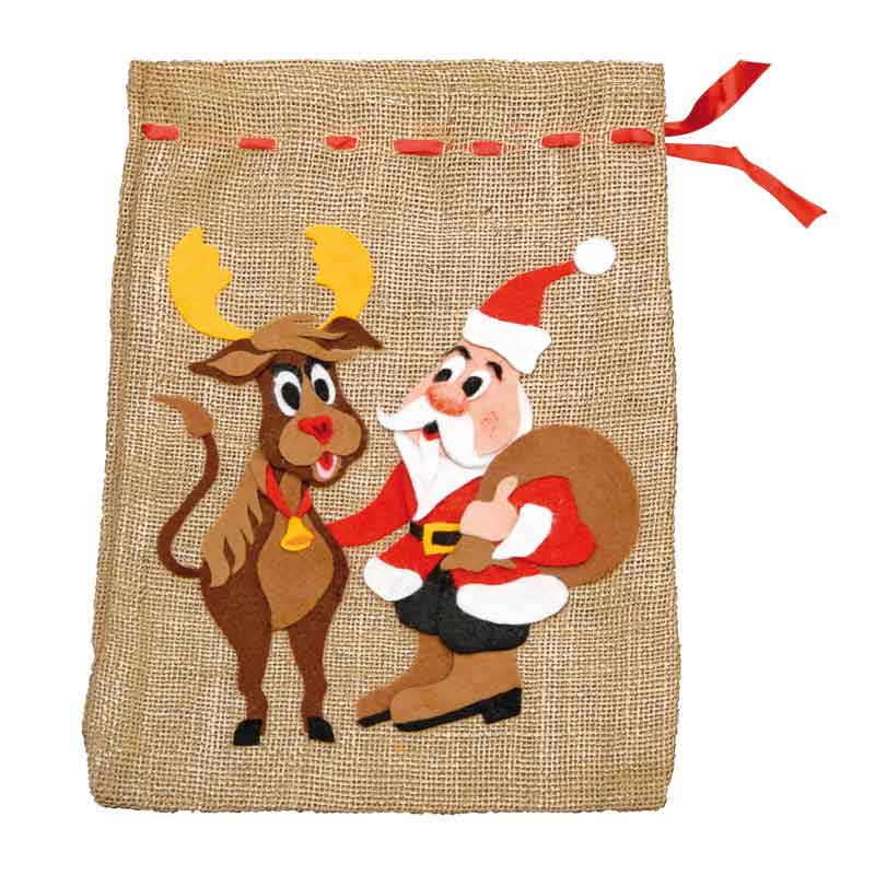 Jutesäckchen, 33 x 24 cm - roh