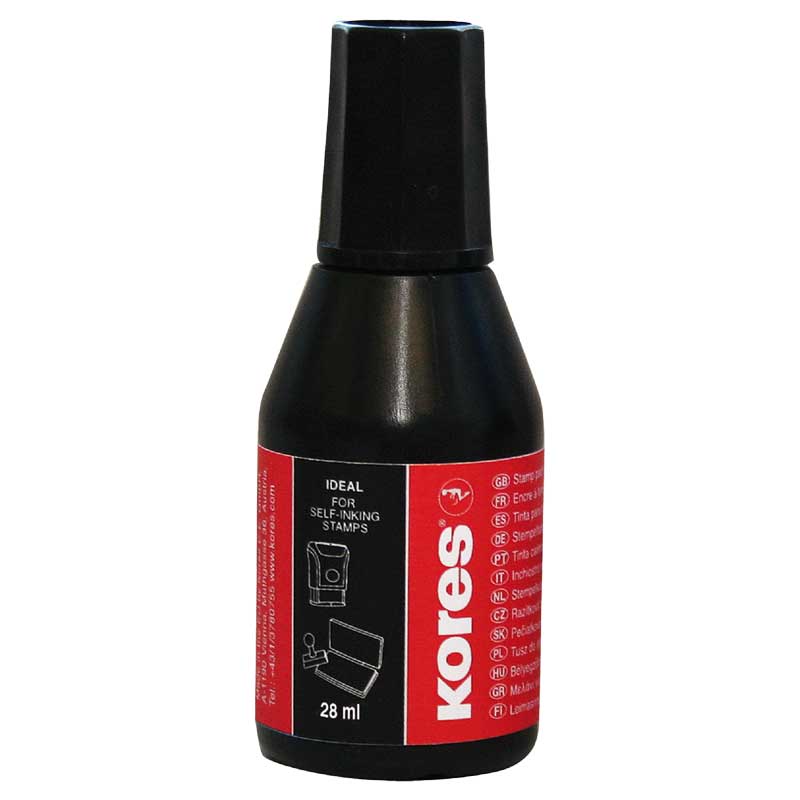 Stempelfarbe 28 ml — schwarz