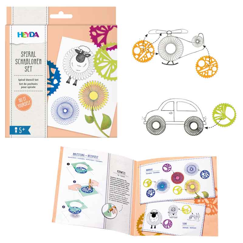 Spiral Schablonen Set