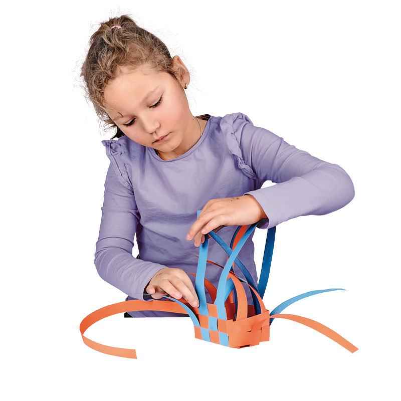 Flechtstreifen 1,5 cm / 200 Stk. — 10 Farben sortiert