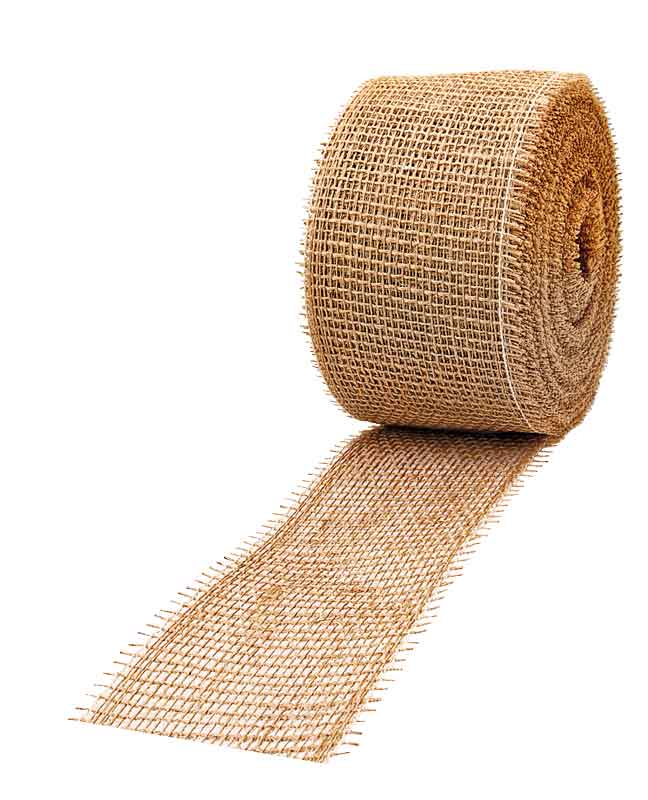 Juteband, 4 cm breite - natur