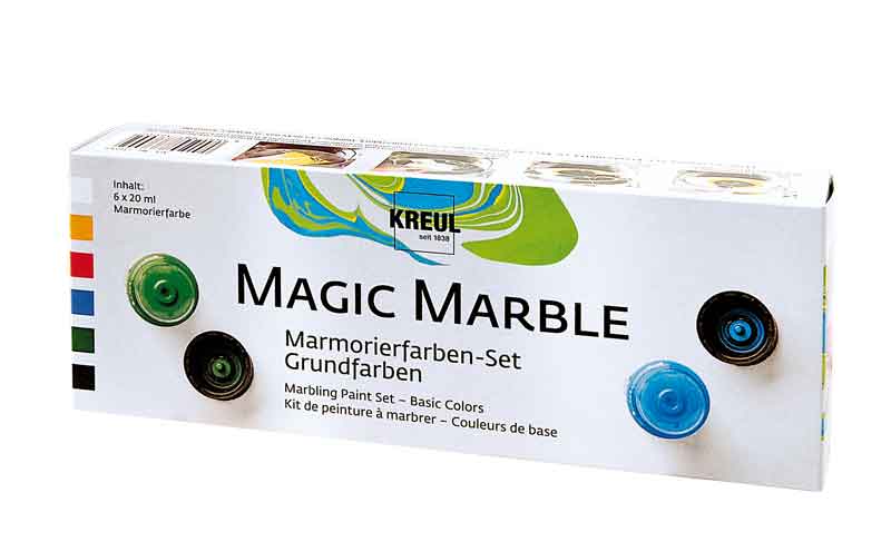 KREUL Magic Marble - Set, 6 x 20 ml — Marmorierfarbe