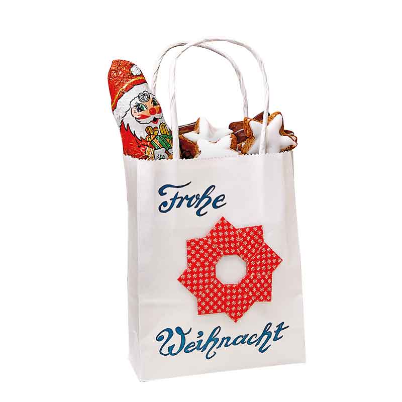 Faltblätter Weihnachten 10 x 10 cm / 50 Stk. — 5 Motive sortiert