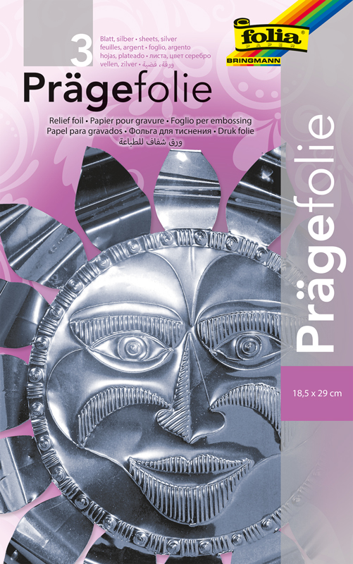 Alu - Prägefolie 0,07 mm / 3 Stk. — silberfarben