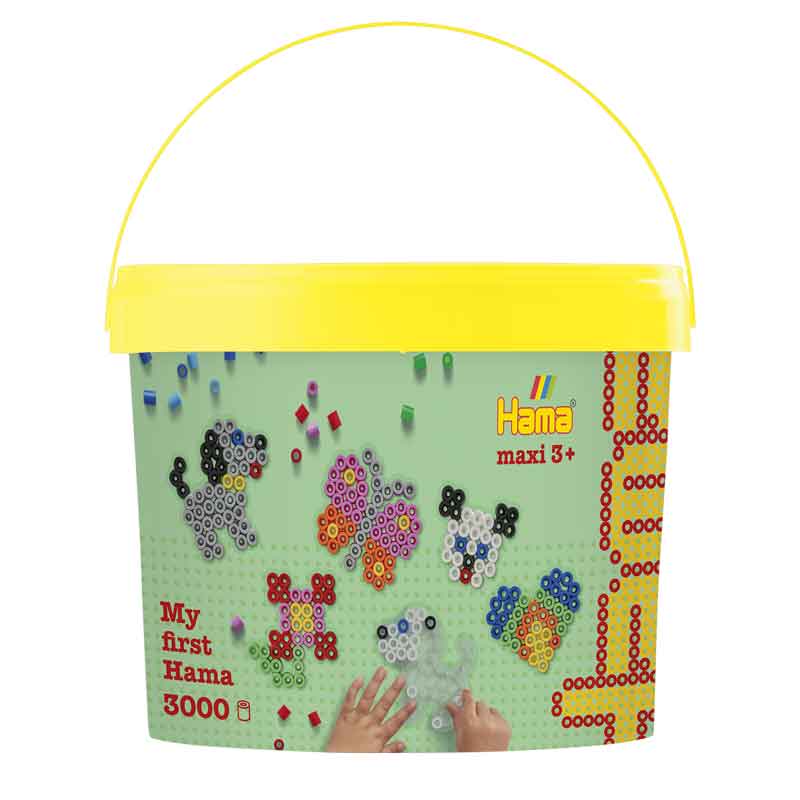 MAXI Walzenperlen / 3.000 Stk — Stiftplatten + Anleitung