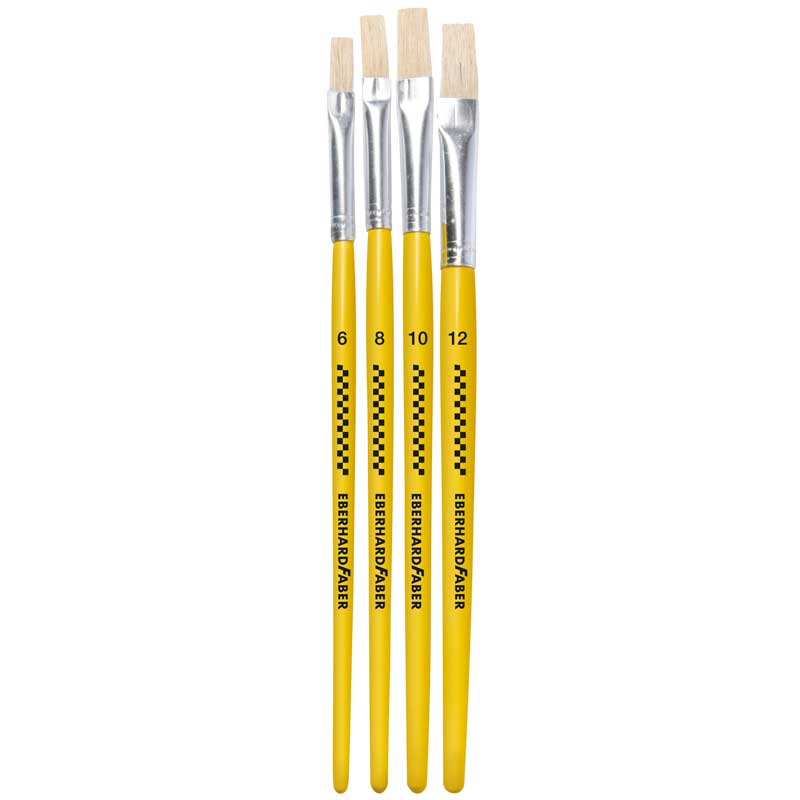 Faber Borstenpinsel - Set, 4 Stk.
