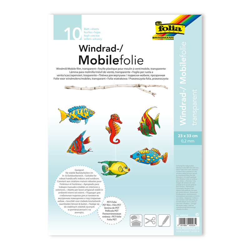 Schablonenfolie, 10 Stk. — 23 x 33 cm