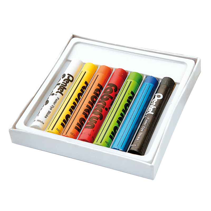 Pentel - Stoffmalkreiden, 7 Stk.