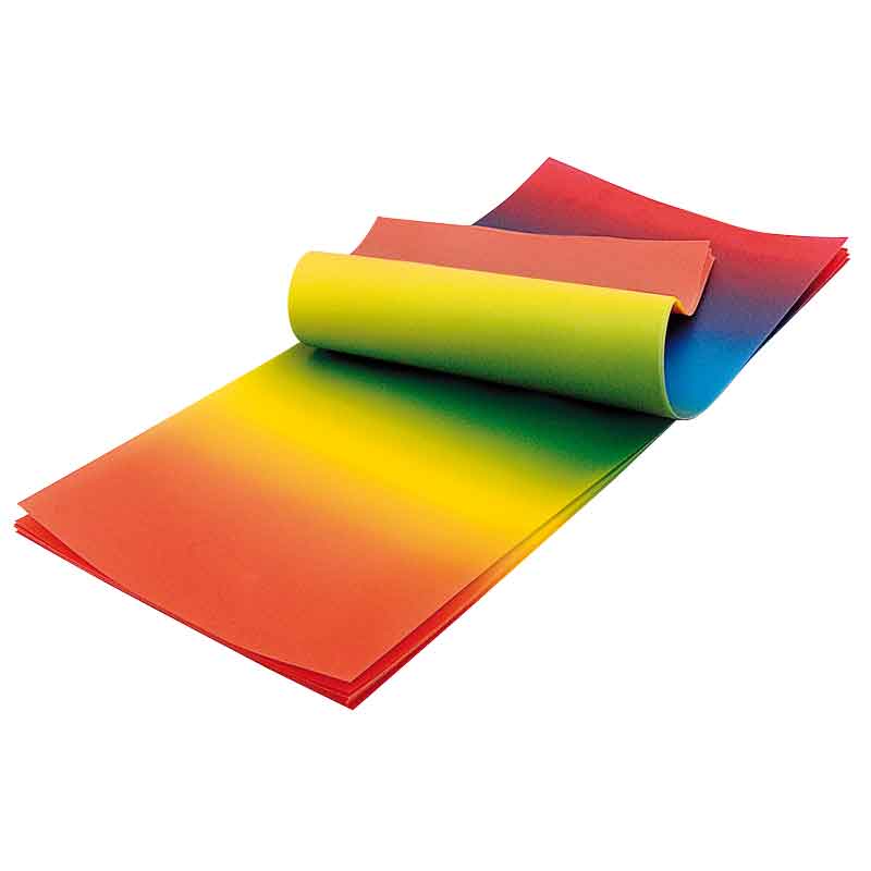 Laternen Zuschnitte, 25 Blatt — regenbogen senkrecht