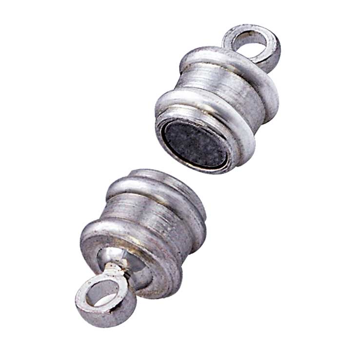 Magnetverschluss 10 x 5 mm / 5 Stk. — silber
