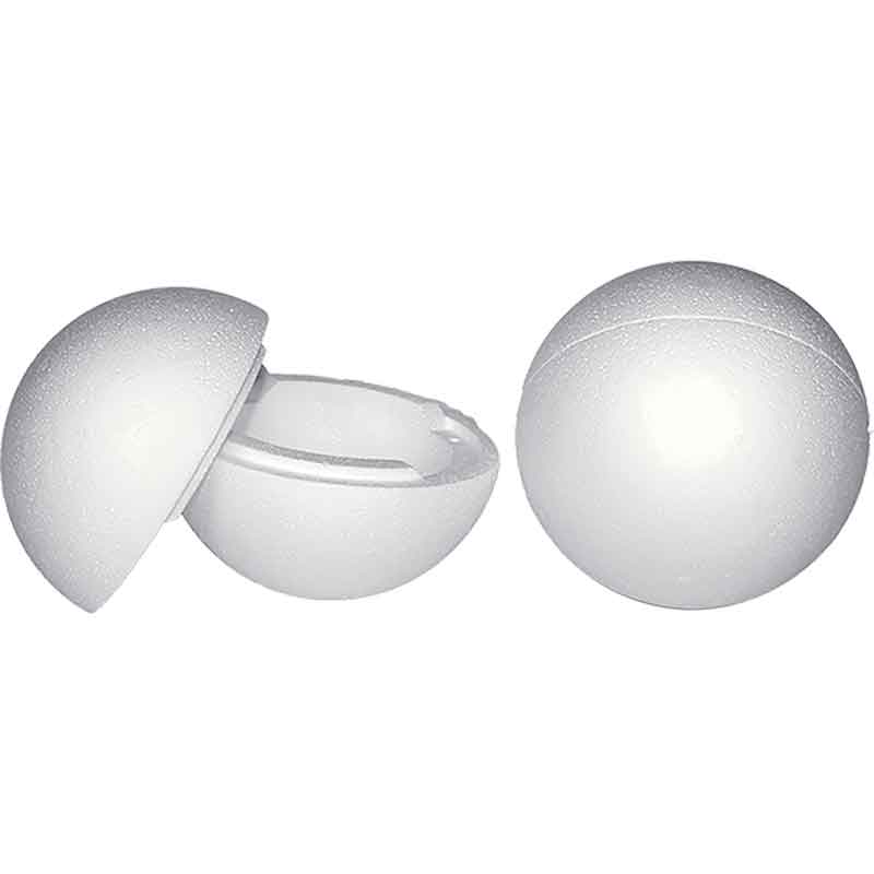 Styropor - Kugel, 1 Kugel / teilbar — 20 cm