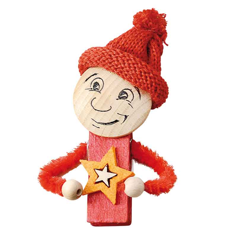 Holzklammern, breit - 7 x 2 cm