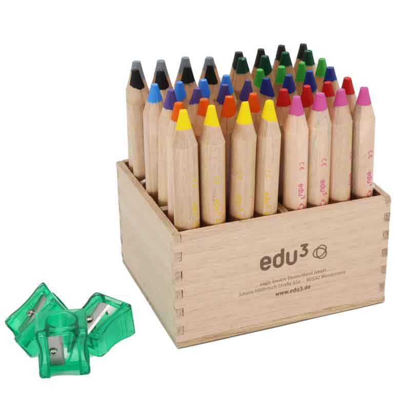 EDU First Farbstifte, 48 Stk. — farbig sortiert
