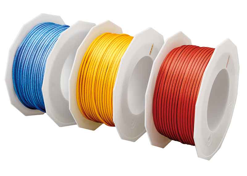 Flechtkordel Satin 2 mm / 50 m - weiß