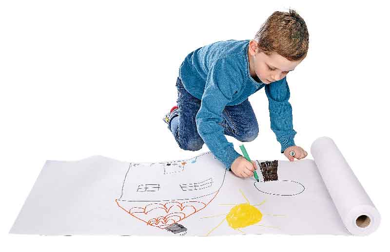 Zeichenpapier, 80g/m² — Rolle, länge 50 m, Breite 50 cm