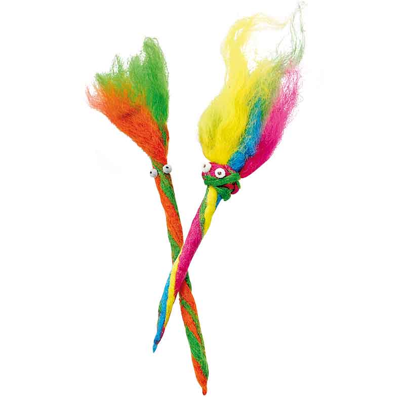 BRAUN Filzwolle, 500 g — 20 Farben sortiert