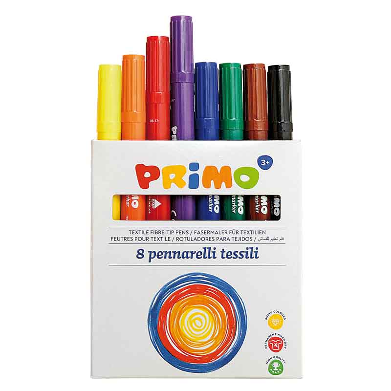 Primo - Textilfasermaler — farbig sortiert