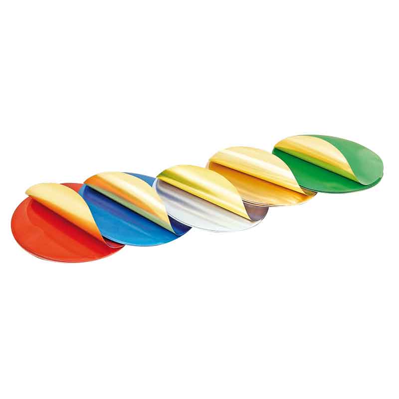 Faltblätter aus Alufolie, 50 Stk. — rund ohne Prägung