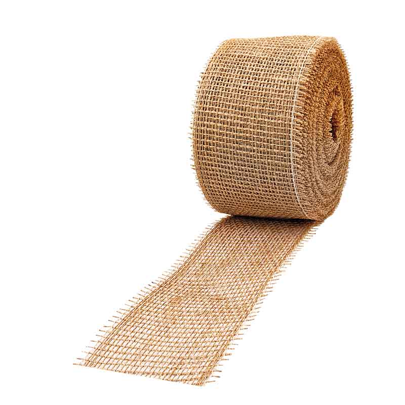 Juteband, 8 cm breite — natur