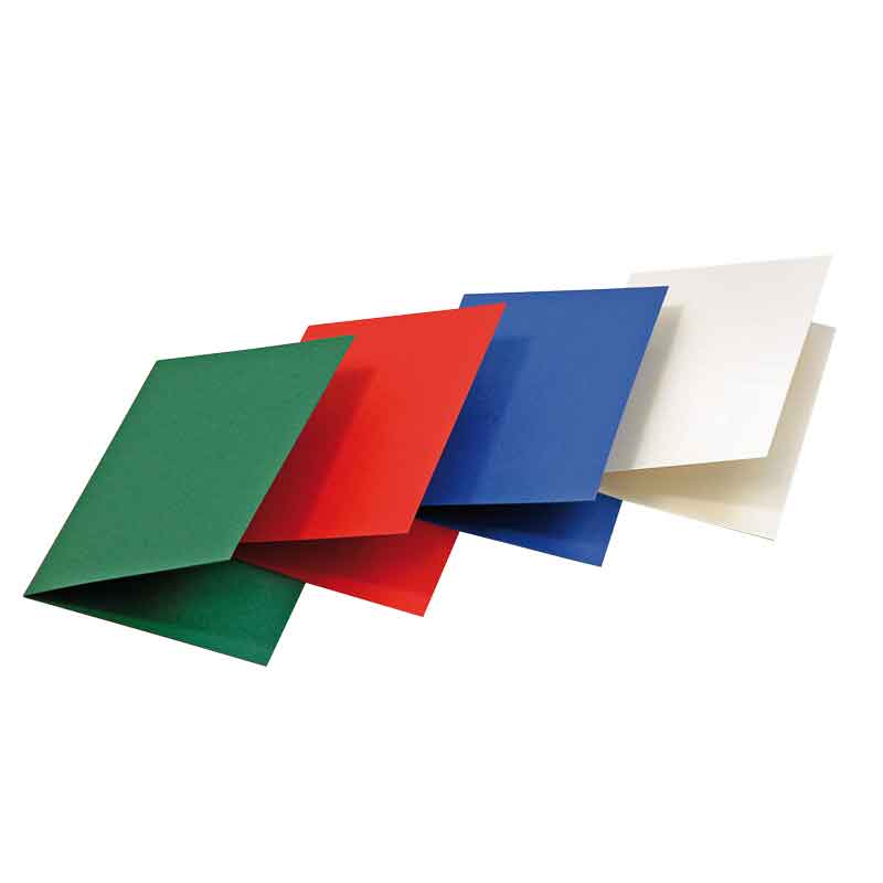 Doppelkarte 10,5 cm x 14,8 cm / 20 Stk - perlweiß