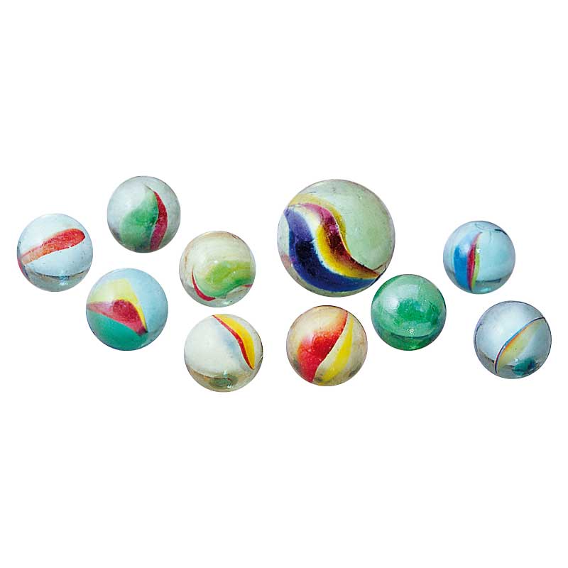 Glas - Murmeln, 21 Stk — Katzenaugen