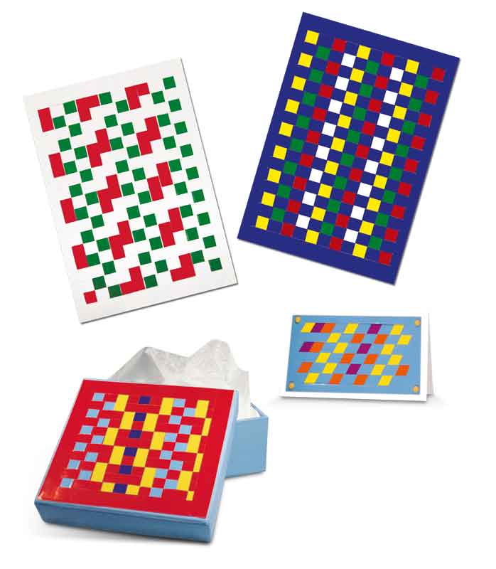 Flechtblätter, 10 mm, 100 Stk. — farbig sortiert