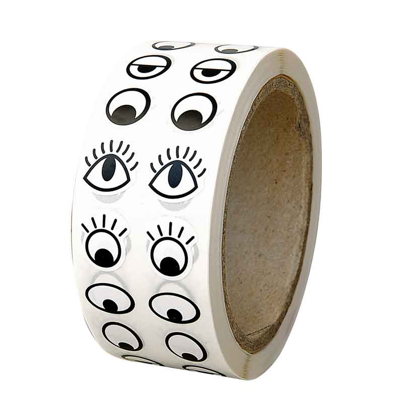 Klebeaugen, ca. 1.000 Paar — schwarz / weiß