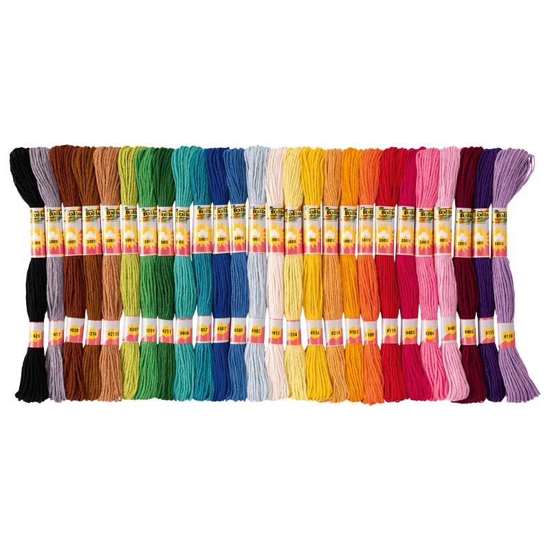 Stickgarnset / 52 x 8 m - Basic