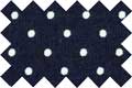 Baumwollstoff Punkte, 145 cm - marine / weiße Punkte