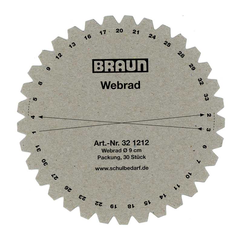 Braun - Webräder — 9 cm
