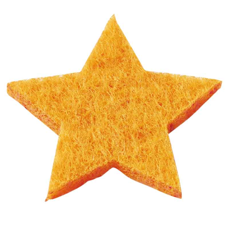 Filzsterne 3 cm, 12 Stk. — orange